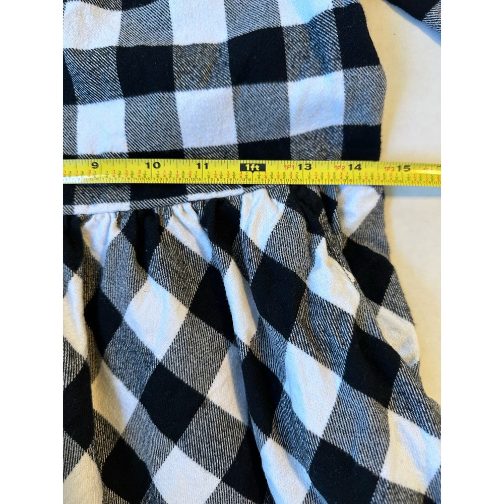 Hanna Andersson‎ Gingham Flannel Button Back Dress Sz 130 (8) - Picture 8 of 9